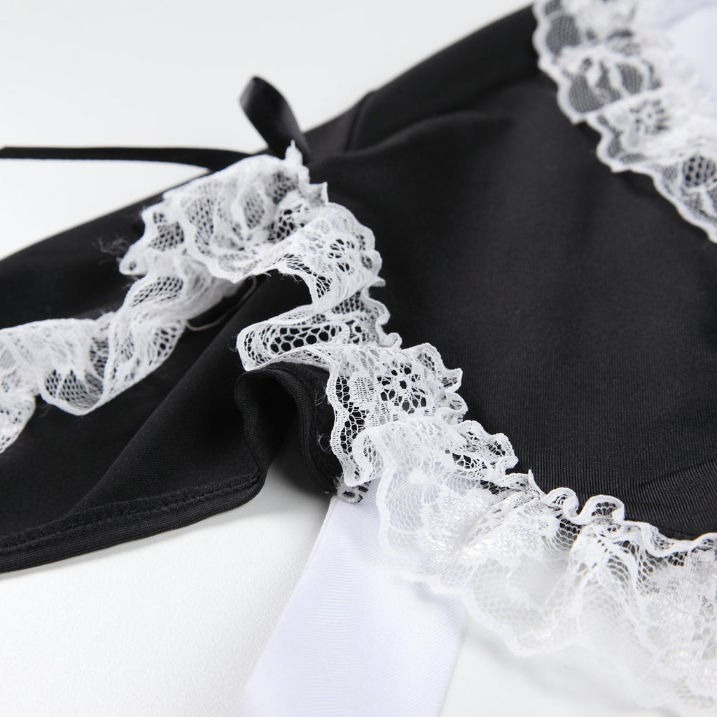 Lace Maid Style Lingerie Set – 2 Piece (Dress & Thong)