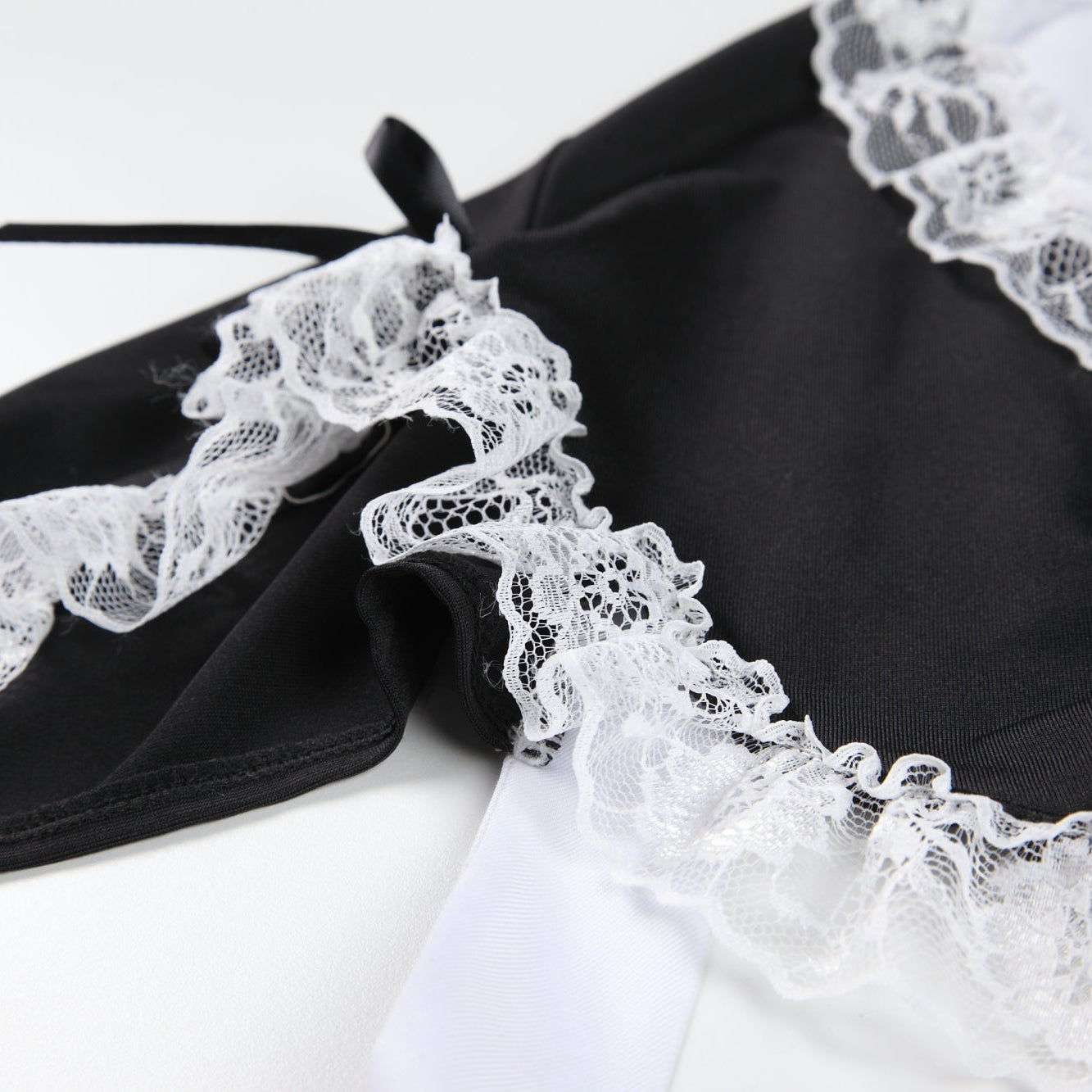 Lace Maid Style Lingerie Set – 2 Piece (Dress & Thong)