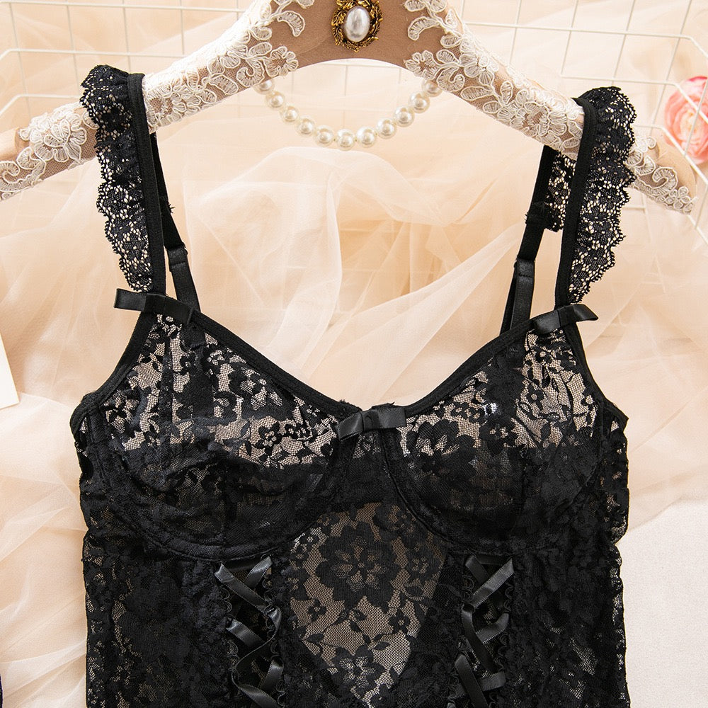 black lace bra lingerie fabric close up detail texture embroidery