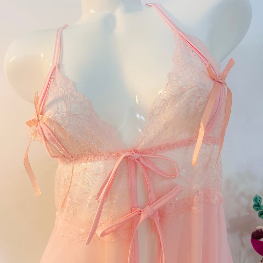 close up lace embroidery on bust area showing soft feminine texture detail
