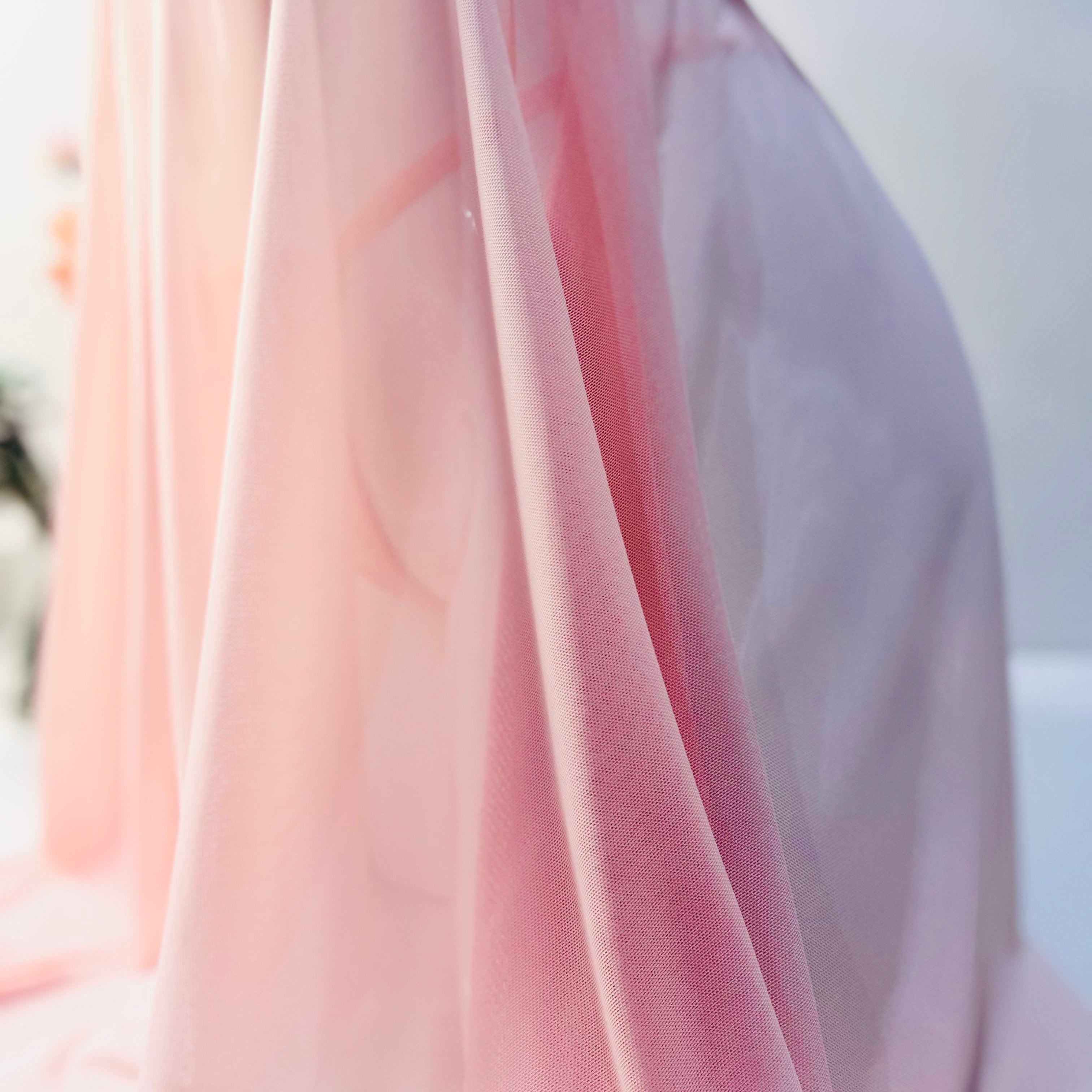pink lace sleep dress hem fabric close up soft lace material detail